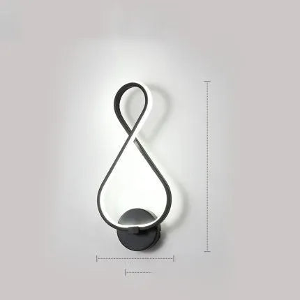 LED wall mounted bedside lamp with silicone shade in selected colour