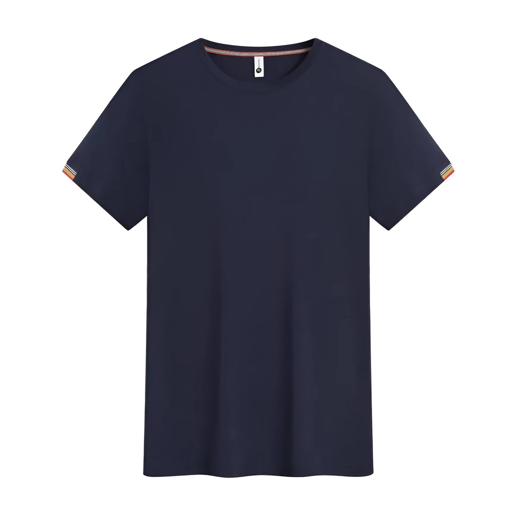 Men's round neck ice fibre pullover top in Army Green colour for business attire