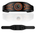 Rechargeable EMS abdominal massage belt with extension strap and electrode stickers