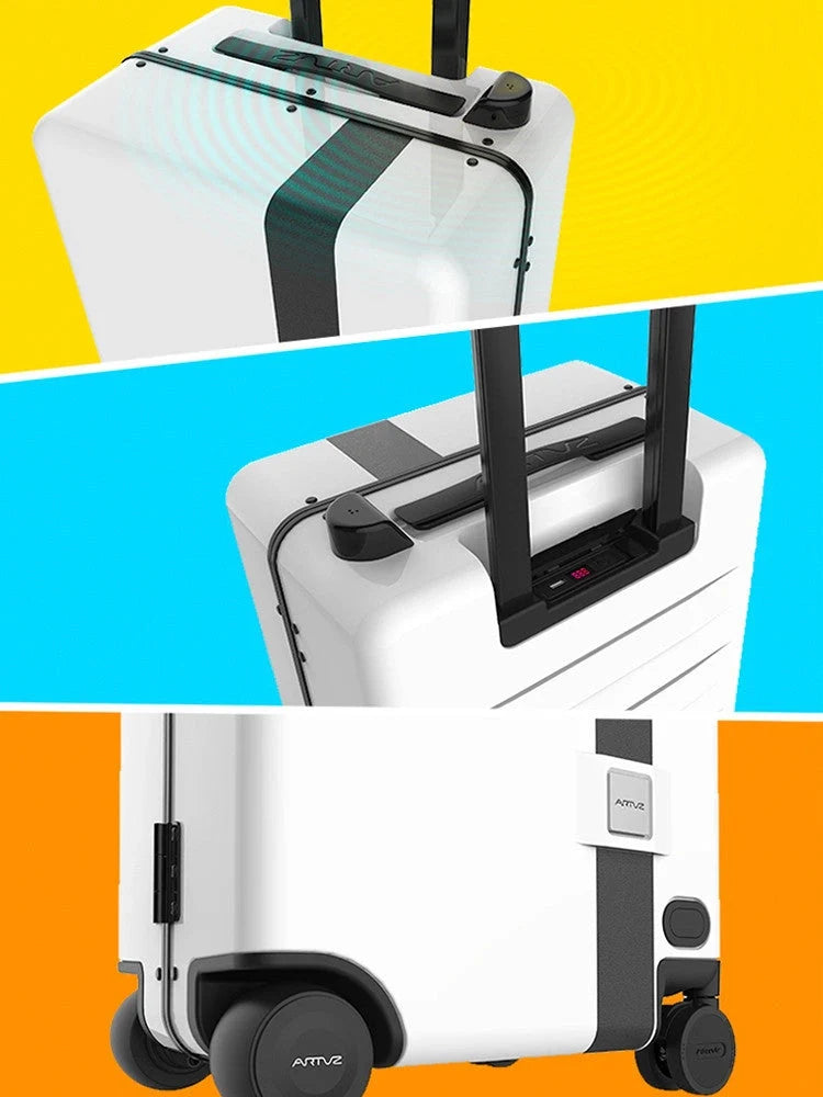 Intelligent electric luggage with automatic follow technology in various colours