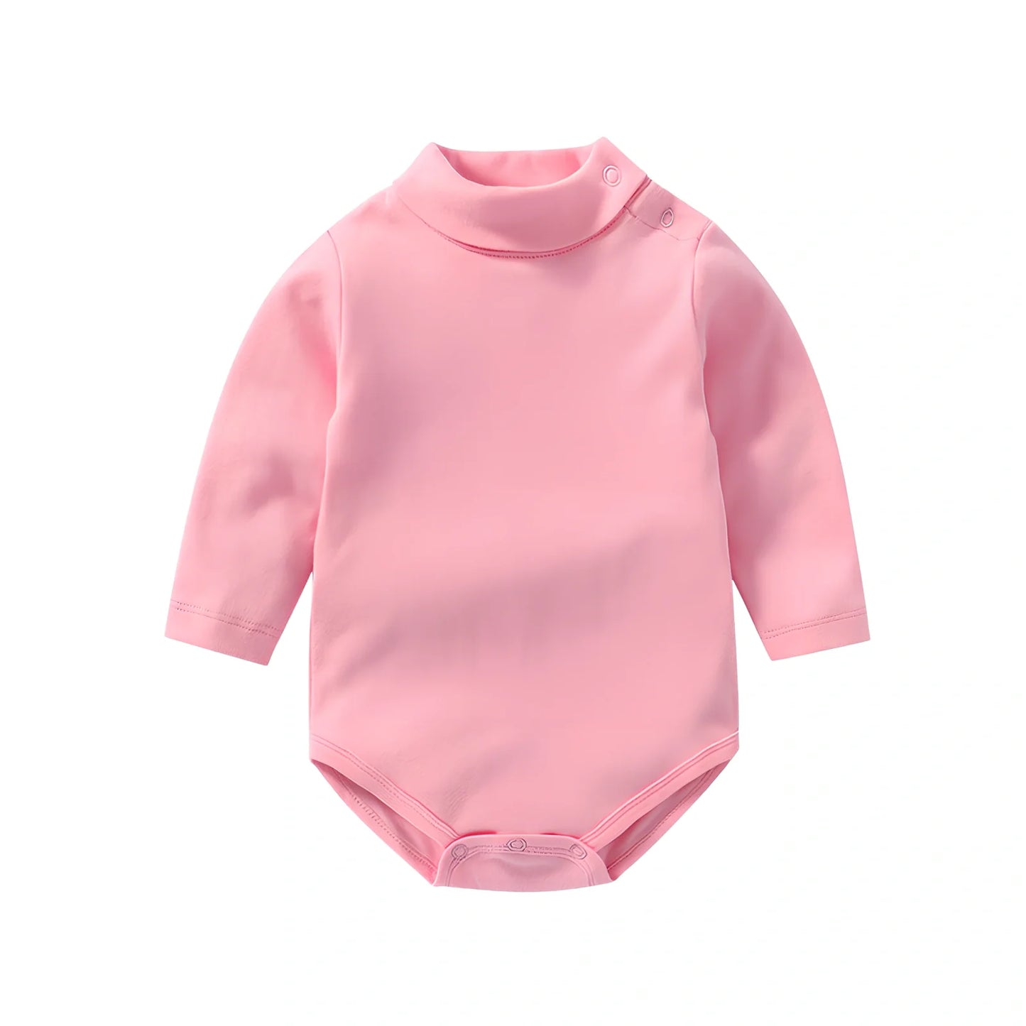 Cotton baby bodysuit with snap closures in multiple colours and sizes for New Zealand infants