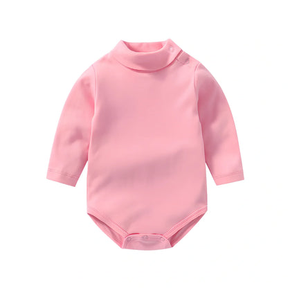 Cotton baby bodysuit with snap closures in multiple colours and sizes for New Zealand infants