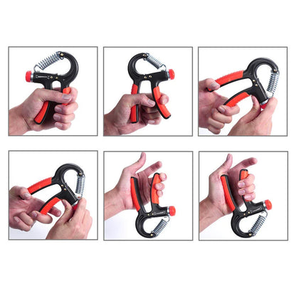 Adjustable hand grips 10-40kg in orange and black, perfect for strengthening hands, wrists, and forearms