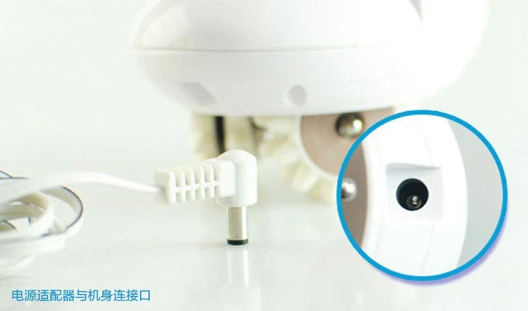 3D Electric Roller Massager for muscle shaping and relaxation in white and coffee