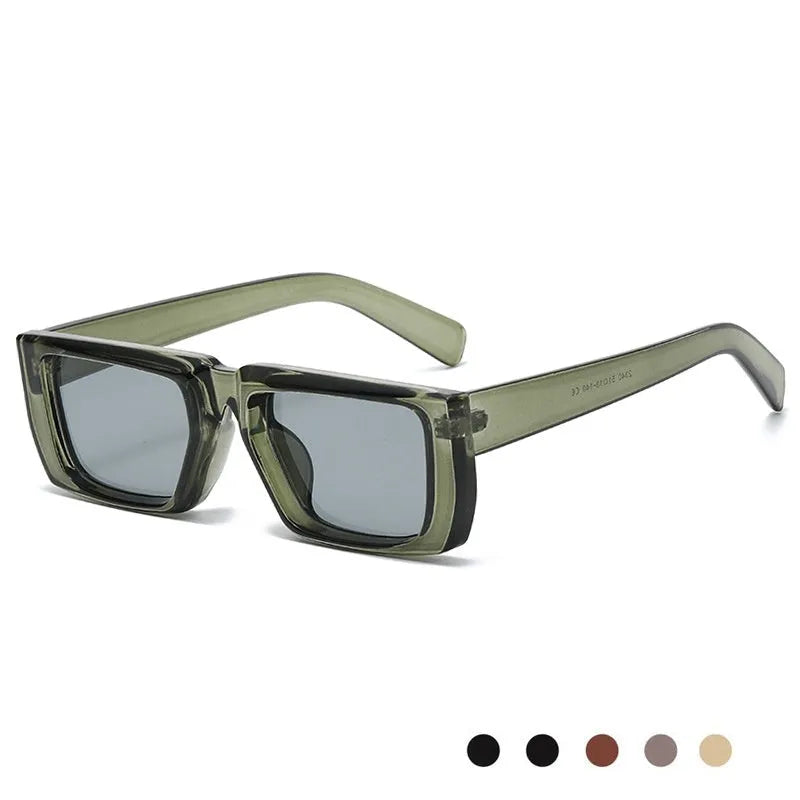 Y2K street fashion sunglasses with UV400 protection in full frame PC construction