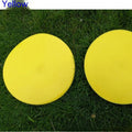 TPE football training marker disc in multiple colours showing 23cm diameter size