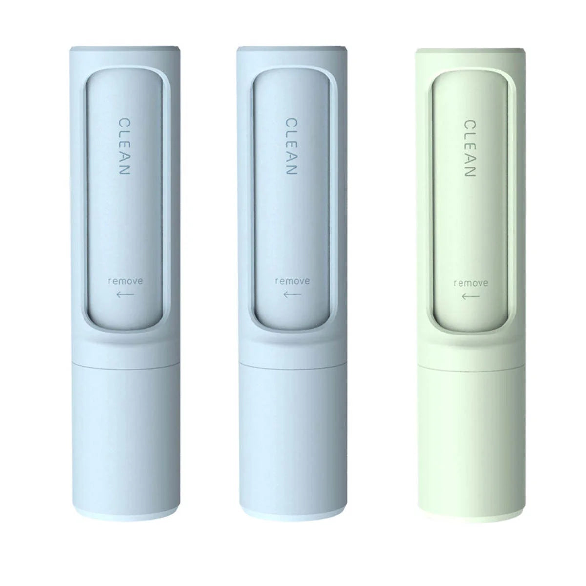 Rotating cylinder electrostatic hair remover brush in multiple colours