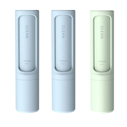 Rotating cylinder electrostatic hair remover brush in multiple colours