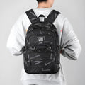 Girls' large capacity nylon school backpack with physiological curve backplate in multiple colour and pattern options