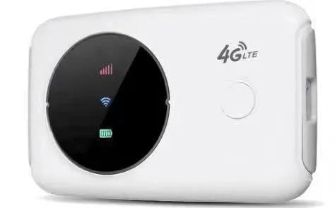 White mini 4G wireless router with dual-band Wi-Fi and VPN firewall support