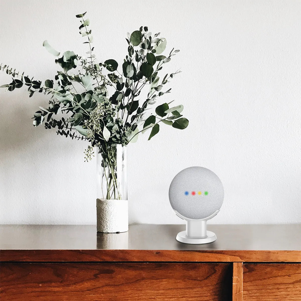 Google Home Mini plastic table stand holder in black or white