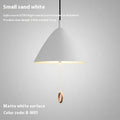 Nordic duplex creative restaurant chandelier pendant light in sand white colour, 40cm diameter