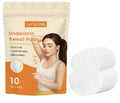 Pack of 10 underarm sweat absorbing patches with hydrogel formula for moisture control