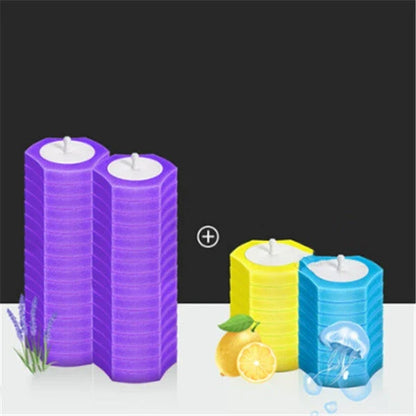 Disposable toilet brush with plastic handle and sponge head for hygienic cleaning