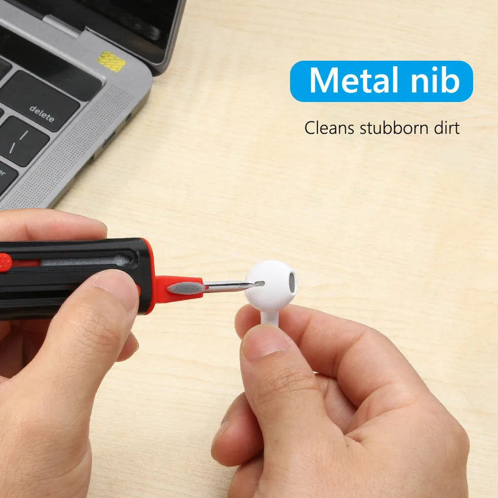 Multifunctional cleaning pen for AirPods Pro and Bluetooth earphones with four cleaning heads