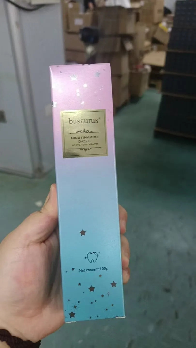 Nicotinamide Dazzling White Toothpaste 100g tube with whitening function for adult oral care