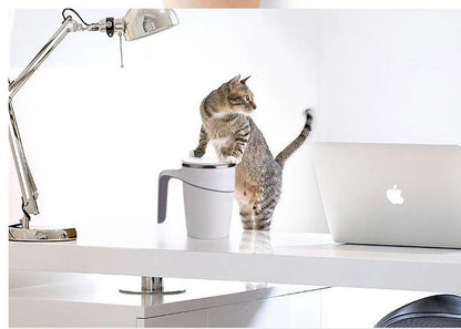 470ml Magic Suction Cup in white with double insulation and spill-proof base