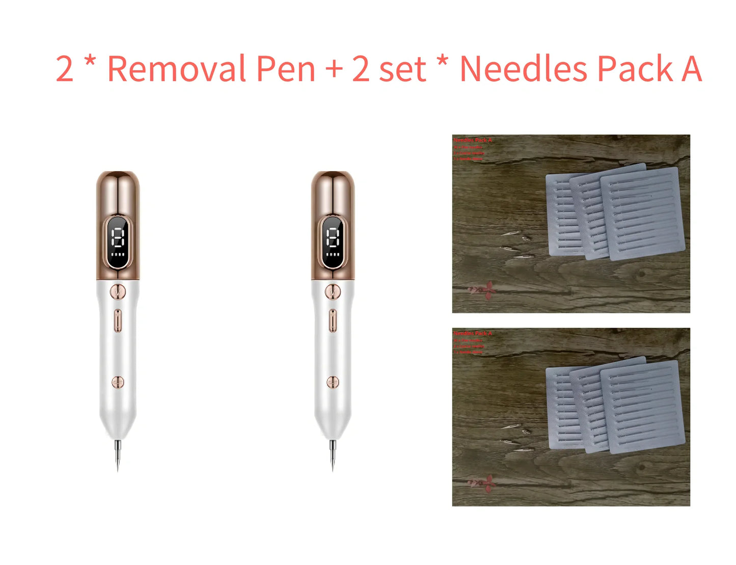 Silver grey Blue Light Acne Beauty Instrument pen with needles, USB, and 5ml cooling gel for spot removal