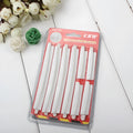 White plastic car door edge protector bumper strip set on a car door.
