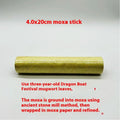 Stone moxibustion gua sha jar set with fleece moxa stick, mugwort oil, brush and acupoint map