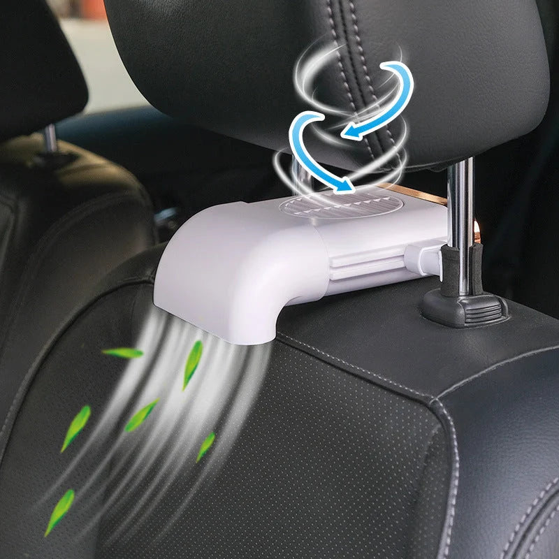 Magnetic car cooling fan with adjustable speeds and USB charging