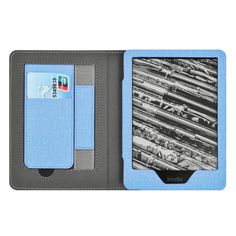 Cloth pattern bracket protective cover for Kindle KPW5 in imitation leather, multiple colours