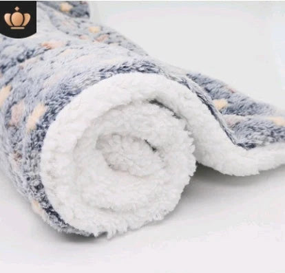 Coral cashmere pet blanket mat in various designs and sizes for ultimate pet comfort
