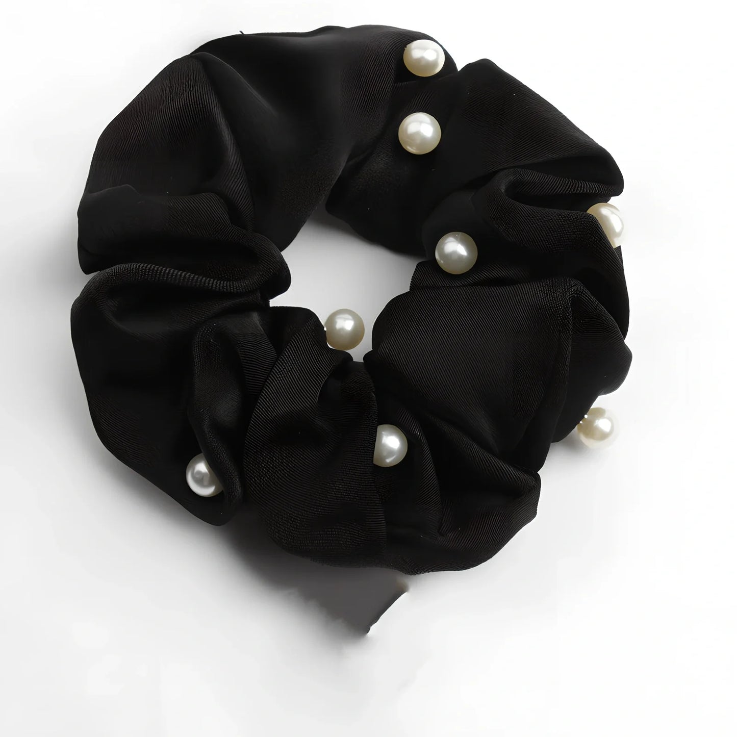 Cotton fabric hair elastic with 2.5cm width and 8cm diameter in assorted colours