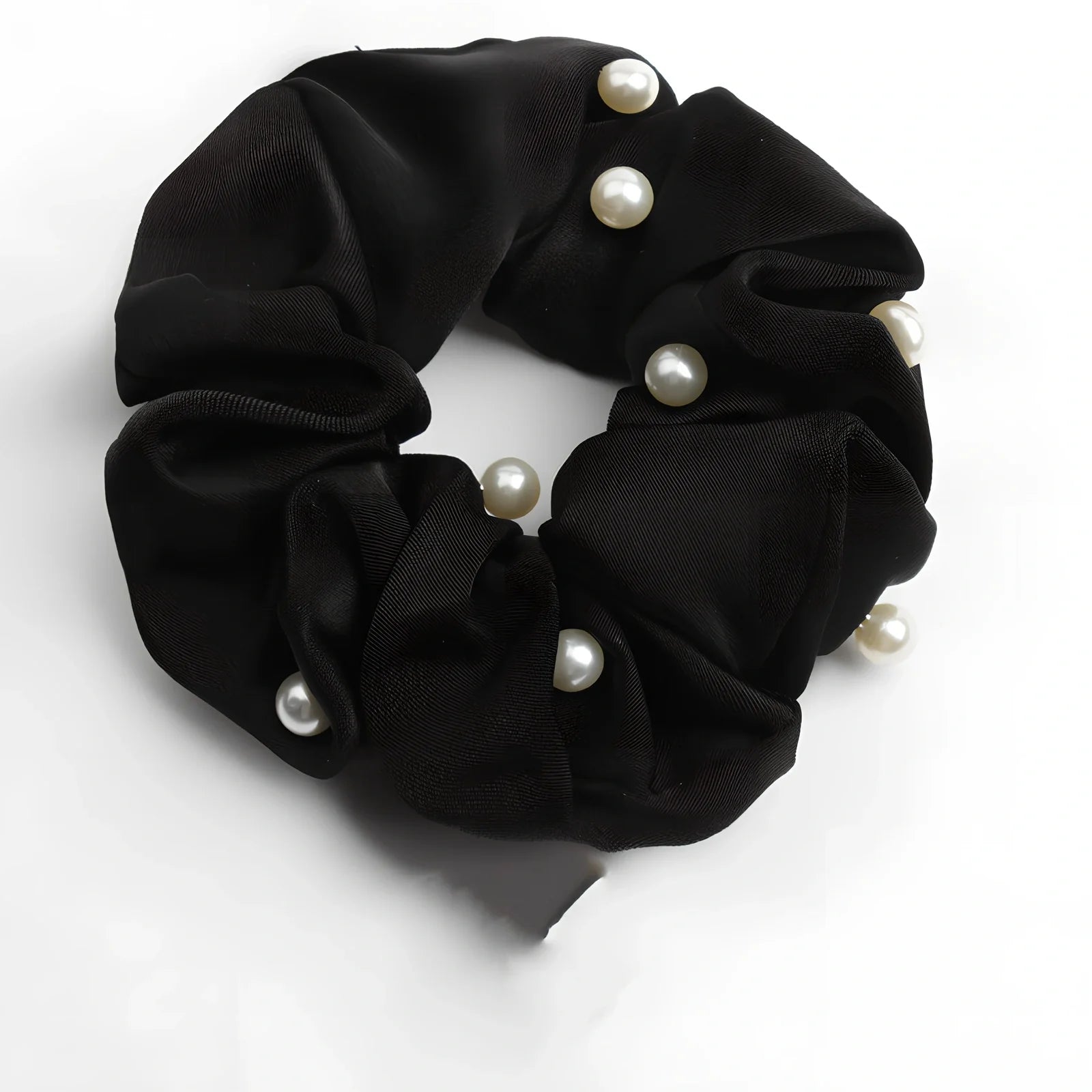 Cotton fabric hair elastic with 2.5cm width and 8cm diameter in assorted colours