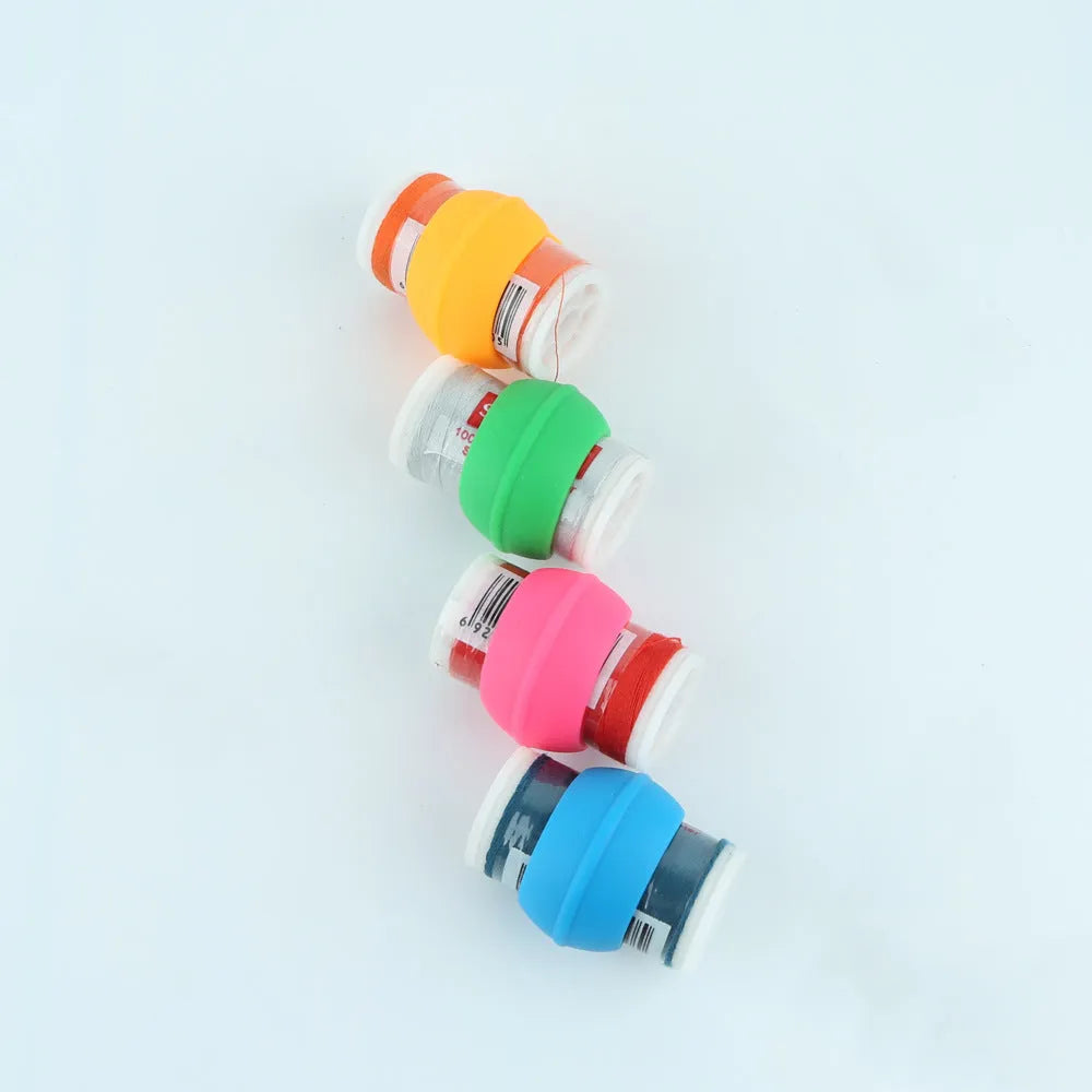 Sewing spool fixed clip silicone bobbin core holder 20mm in multiple colours