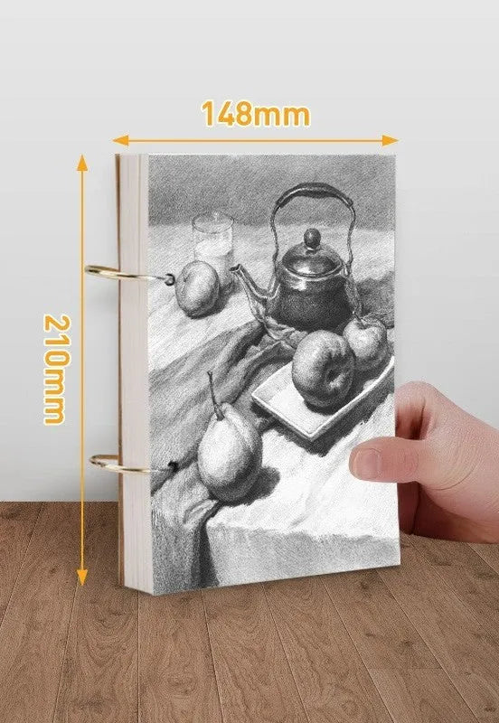 8K thickened sketchbook for hand-painted marker art with coil binding