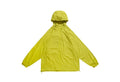 Men's thin hooded sports coat in chemical fibre blend fabric with top stitching slit pockets