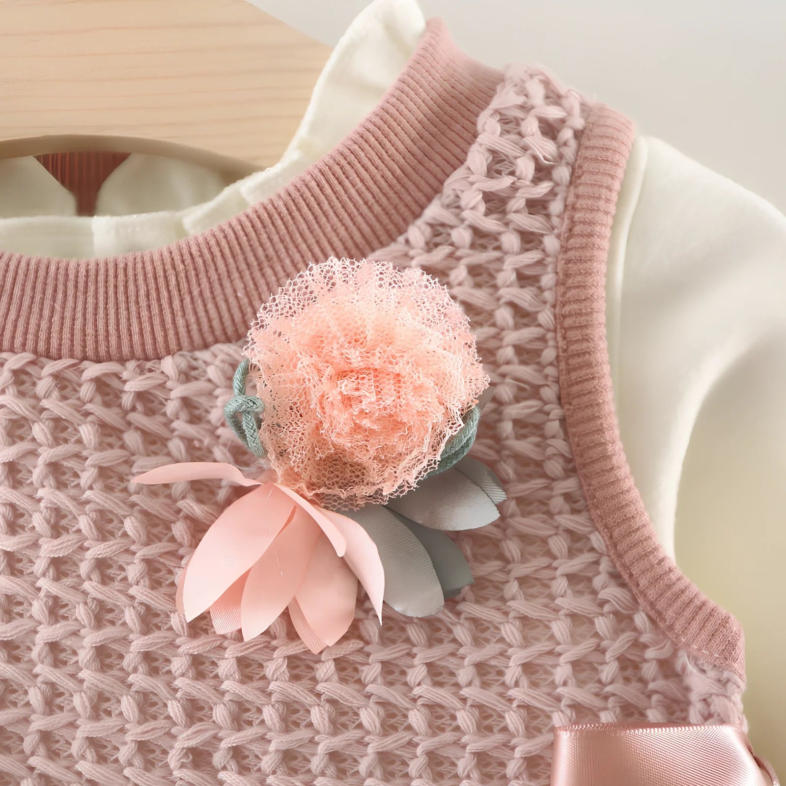 Baby girl cotton corduroy dress with bow detail in multiple colour options