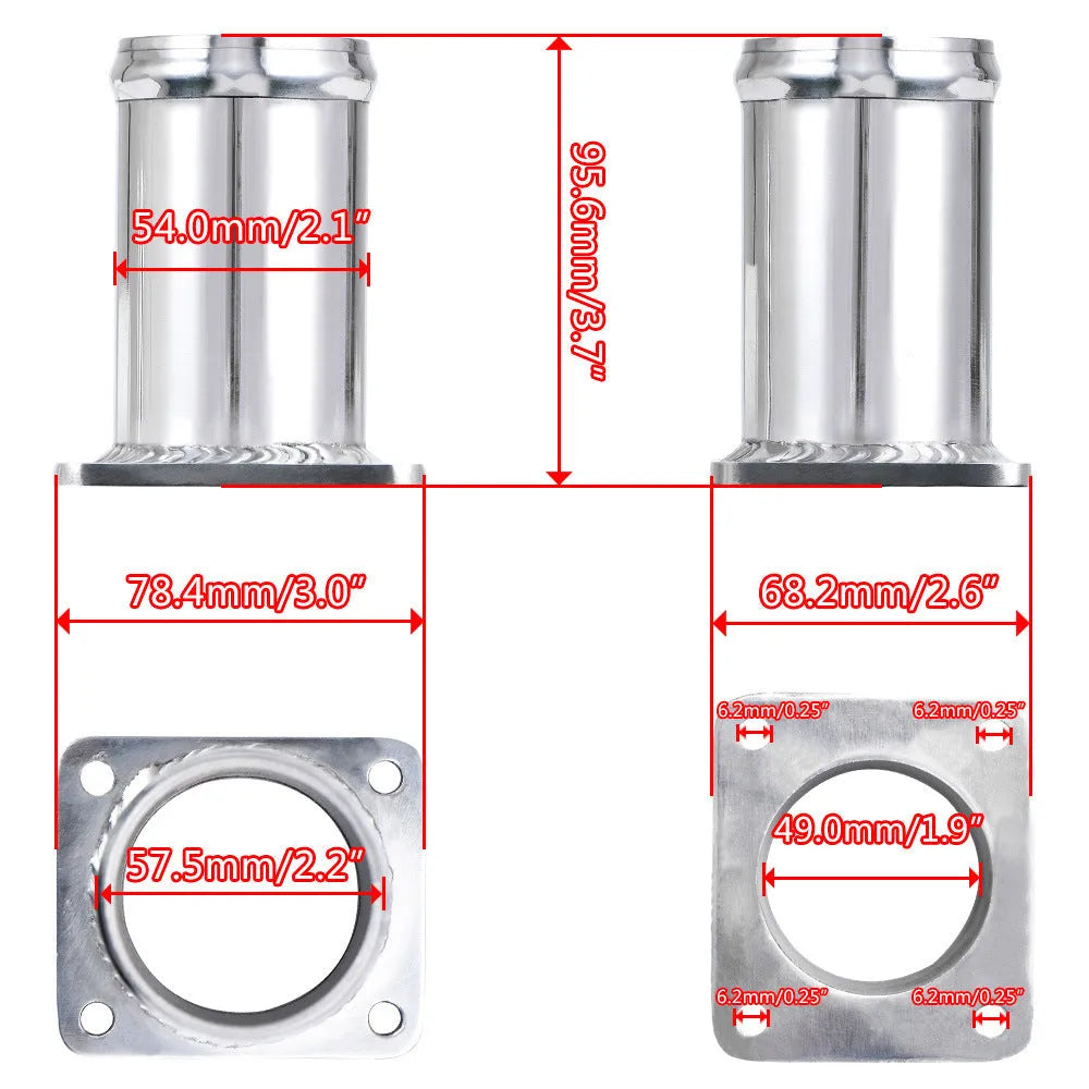 BMW E46 diesel EGR removal kit with blanking plates and connection components