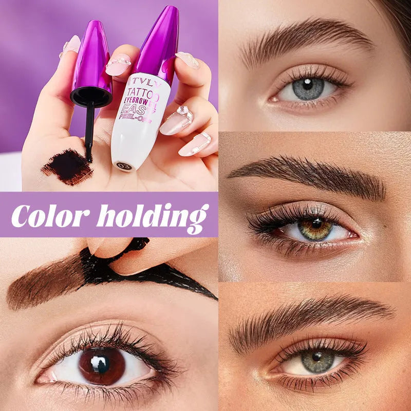 Waterproof sweatproof tear and pull eyebrow cream 12g in three shades 01 brown 02 light brown 03 black