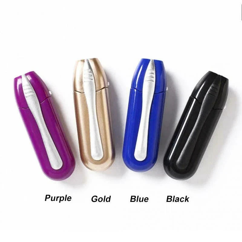 Compact eyewear cleaning brush for glasses and sunglasses, available in multiple colours