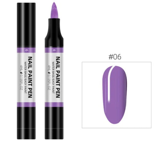 24-colour nail polish painting pen set for 3D nail art designs