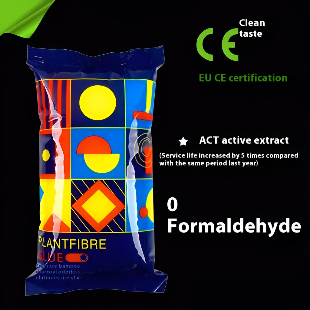 Three rolls of Glue E glutinous rice formaldehyde-free wallpaper adhesive paste.