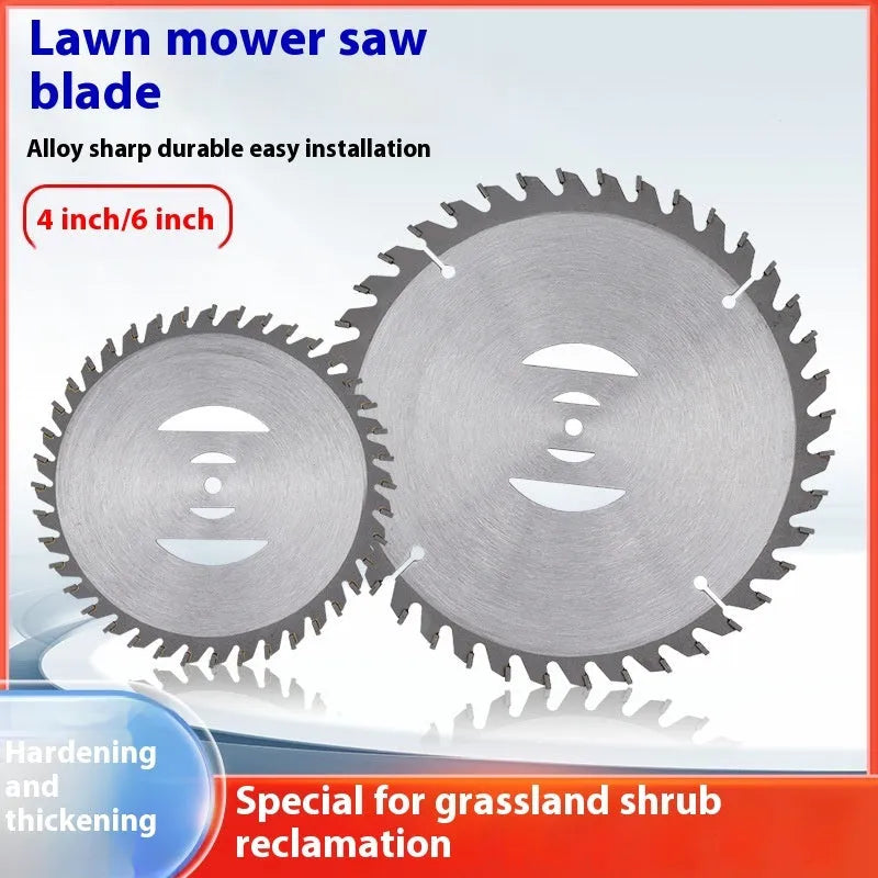 Alloy steel mower saw blade for weeding machine grass head replacement, 110mm or 150mm size options