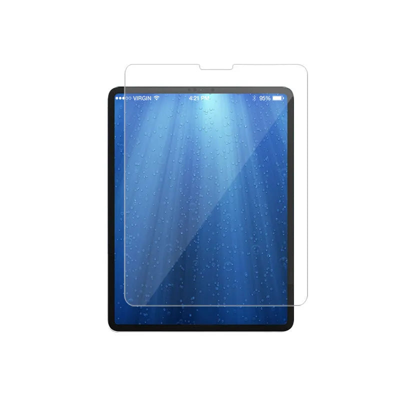 iPad tempered glass screen protector with anti-blue light and anti-fingerprint coating for full screen protection