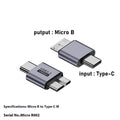 USB AM to Micro-B adapter cable for connecting older mobile hard drives and devices to computers