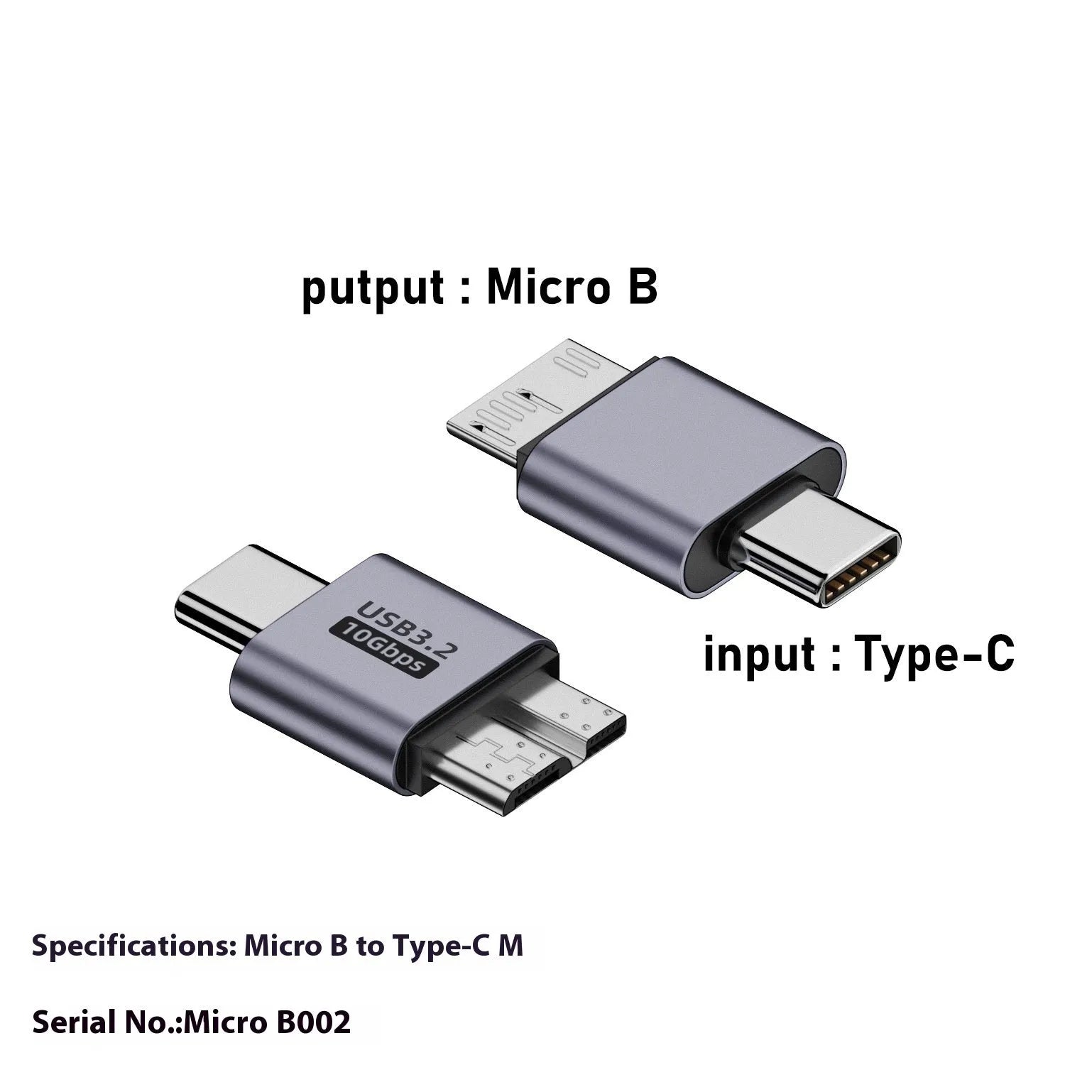 USB AM to Micro-B adapter cable for connecting older mobile hard drives and devices to computers