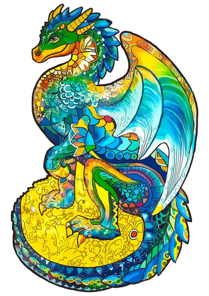 Colourful animal-shaped wooden jigsaw puzzles for children, educational and fun