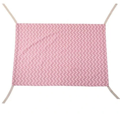 Portable baby crib hammock in soft crushed velour for safe, comfortable sleep