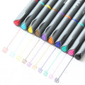 Ten 0.38mm hook line pens for architecture and mobile drawing applications