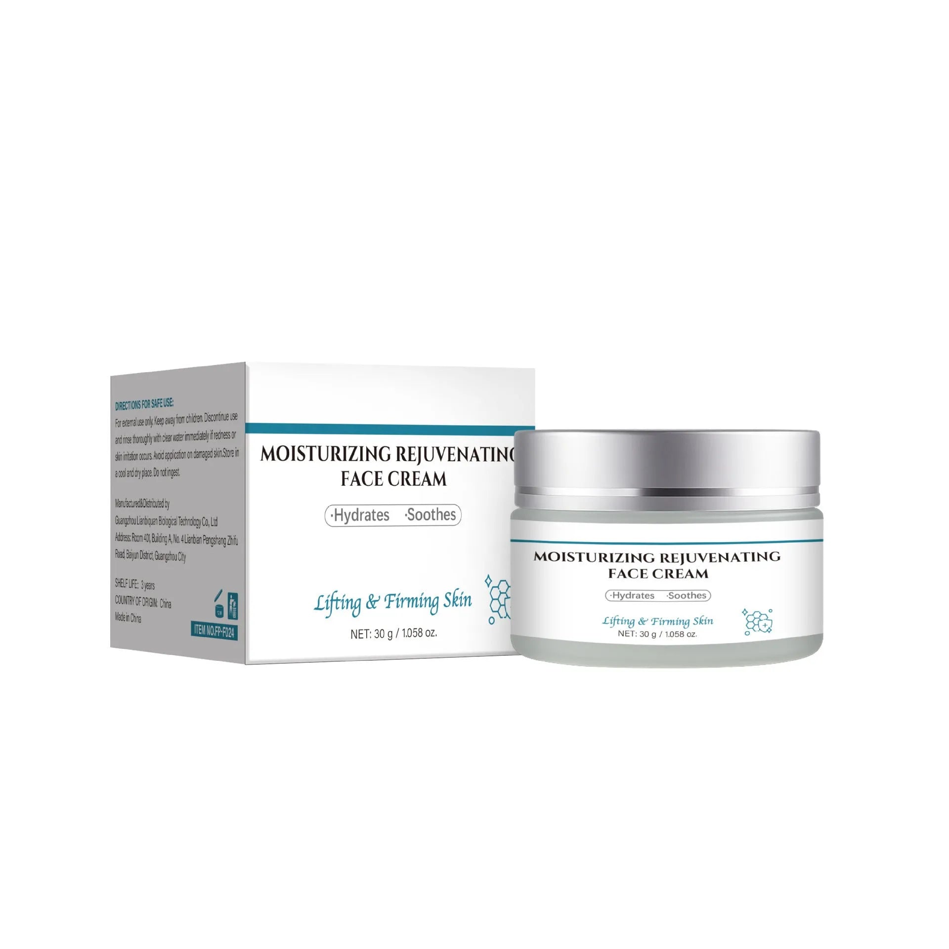FP-F024 anti-aging cream 30g jar for facial skincare treatment