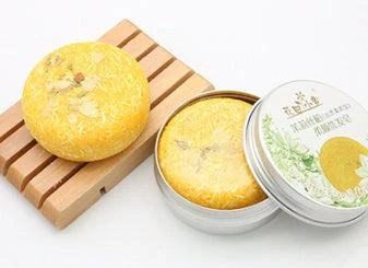 Natural Plant Shampoo Bar with essential oils for nourishing hair care