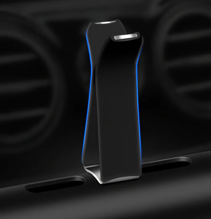 Silver aluminium alloy car vent clip-on air freshener, 83x13mm size, 46g, with replaceable fragrance cores