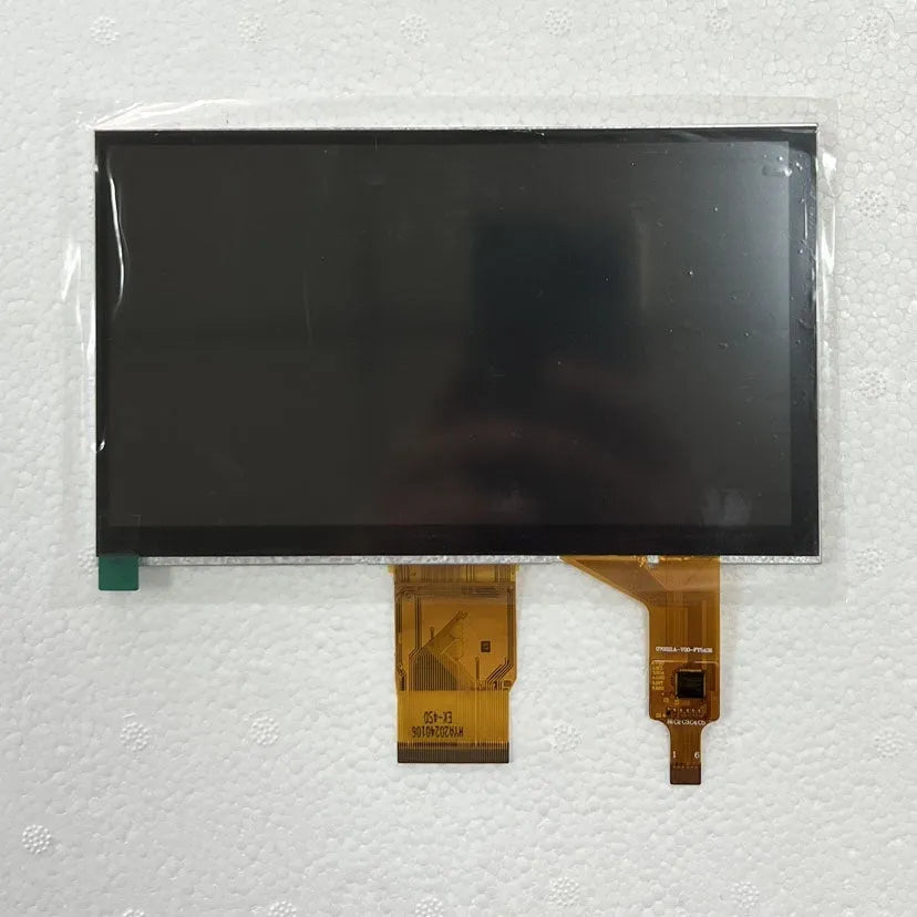 7 inch IPS LCD touch screen display with 1024x600 resolution on white background