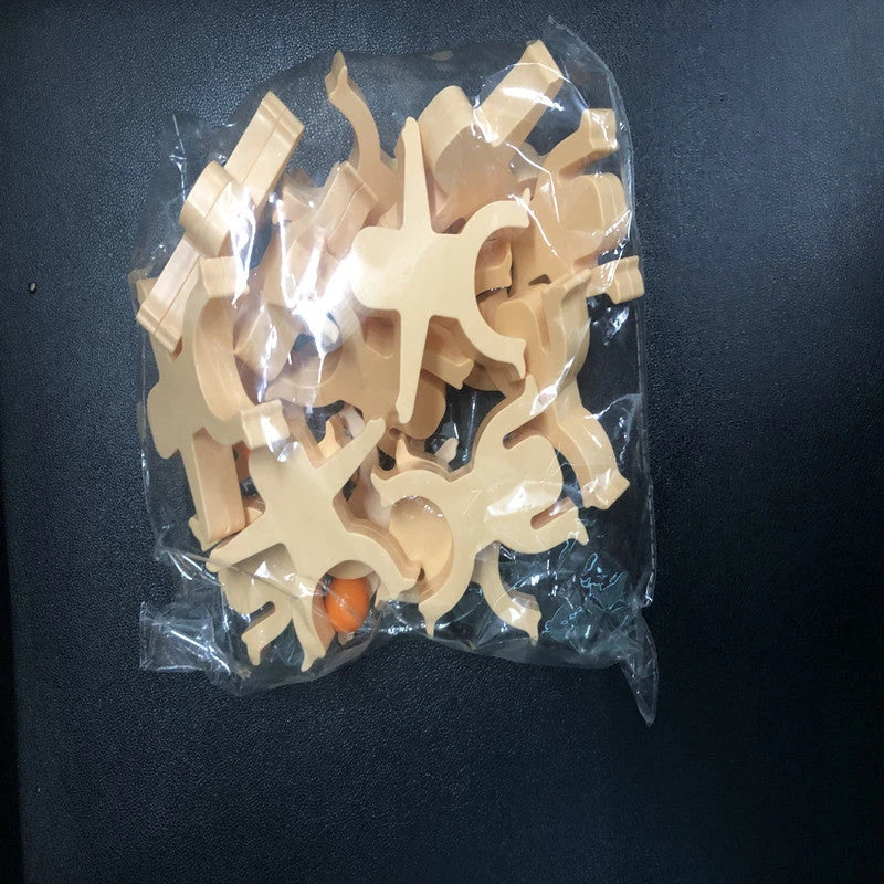 Cartoon Hercules Building Blocks set with colourful figures for stacking and balancing games